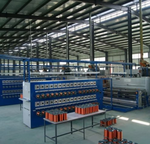 32-Line Auto Change Bobbin Enameling Machine 0.1-0.3mm Wire